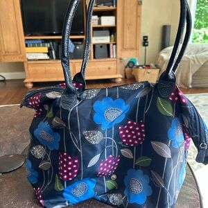 Brighton Blue and Pink Floral Tote Bag